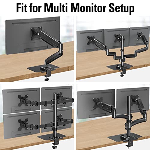 Image of MOUNTUP Monitor Mount Reinforcement for Tempered Glass Desk, Monitor Arm Plate, Steel Bracket for Thin and Most Fragile Table, for Desk C Clamp Installation of Monitors Stand