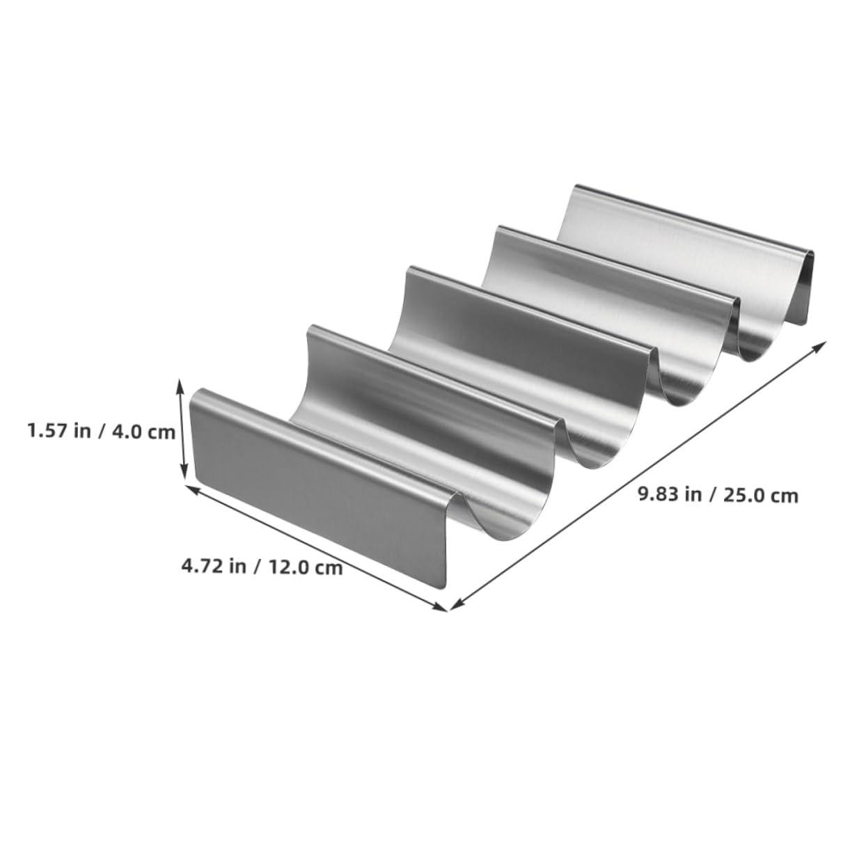 Cabilock 2pcs Stainless Steel Taco Holder Stand Tray for Oven and Grill Taco Rack Restaurants and Home Gatherings