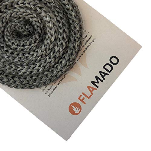 Preisvergleich Produktbild Flamado Ofendichtung / Dichtschnur (Glasgewebe) 16mm / 3m