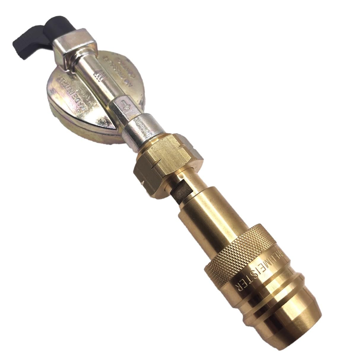 Adaptateur LPG GPL Euro vers 22 mm à clipser type 511 pour remplir des bouteilles de gaz en Espagne au Portugal