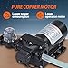 Industrial Water Pressure Booster Pump 110VAC 3.5GPM 55PSI w/124ft Head Lift - Self-Priming Marine/RV & Home Use Diaphragm Pump for Garden Hose, Yacht Water System