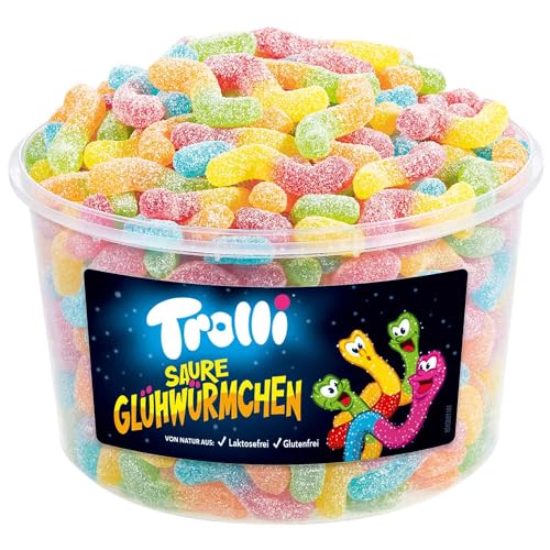 Trolli Dosen Diverse Sets 1er 2er 3er 4er Set Büro Party Mischpaket Grosspackung 1x Glühwürmchen & 1xHLKauf-Block