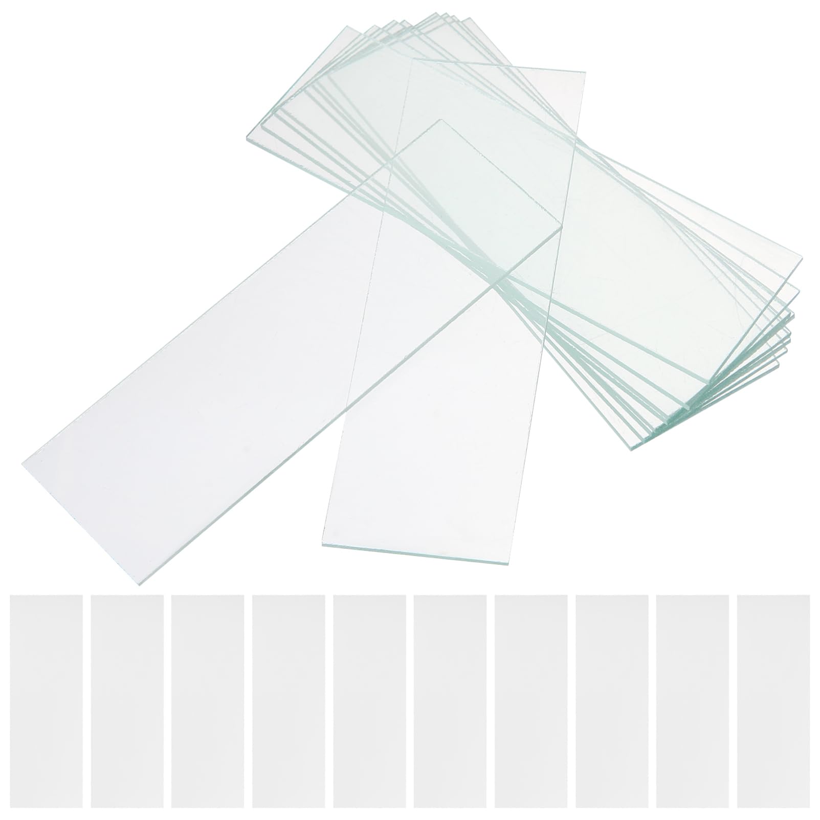 PRETYZOOM Microscope Slides Covers 100pcs Glass Slides for Boys and Girls Cell Observation Sets