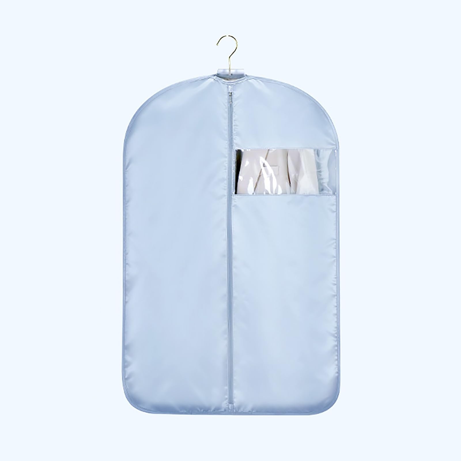Garment bag, Garment Bag with Clear Window, Wardrobe with Zipper, Coat for Storage(Blue,130 * 58cm/51 * 23in)