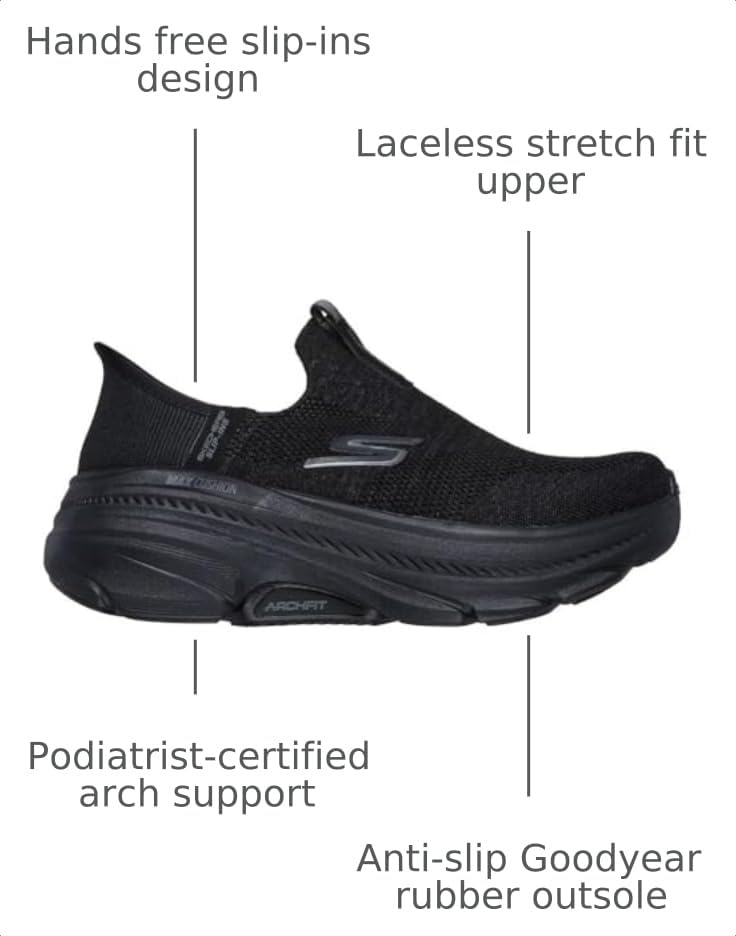 Image of Skechers Women's Max Cushioning Arch Fit Cambridge Hands Free Slip-in Sneakers