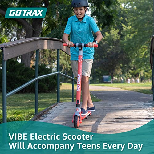 Gotrax Vibe Electric Kick Scooter, 6.5" Foldable Commuting Scooter For Kids 8-15, 12 Mph & 7 Miles Range E Kick Scooters For Kids, Teens, Boys And Girls (Red) #TOP1