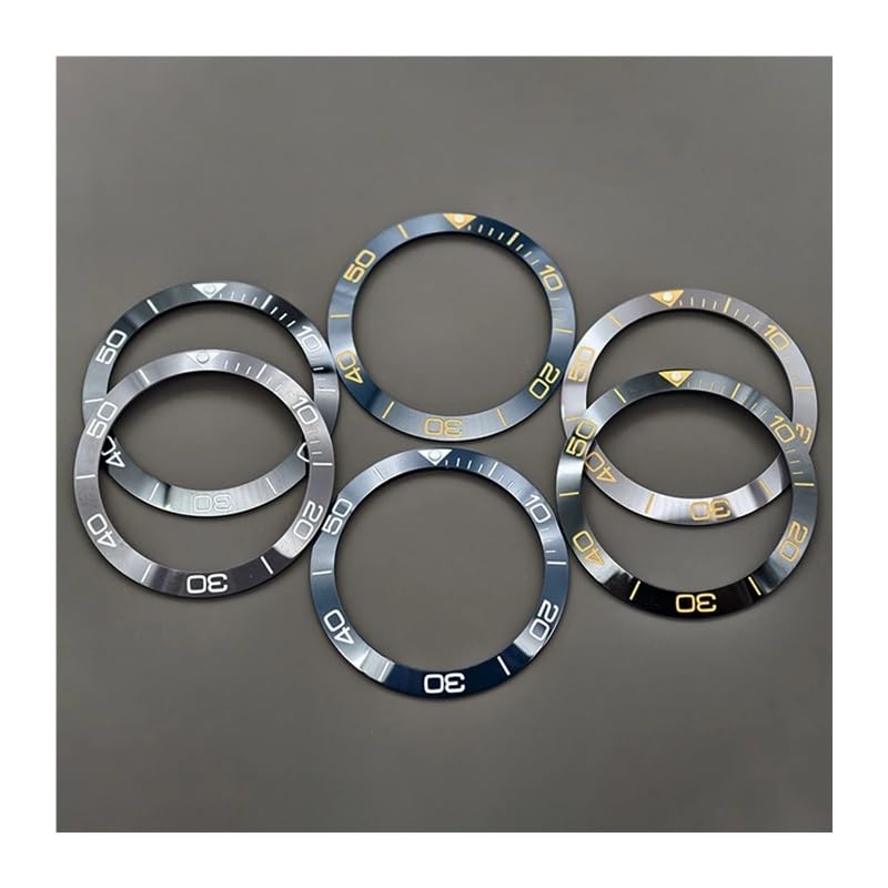 1 szt. 38 mm × 30,7 zakrzywiony ceramiczny pierścień wkładki do ramki zegarka SUB GMT SKX007 SKX009, koperta NH35 NH36, mechanizm męski, części zamienne