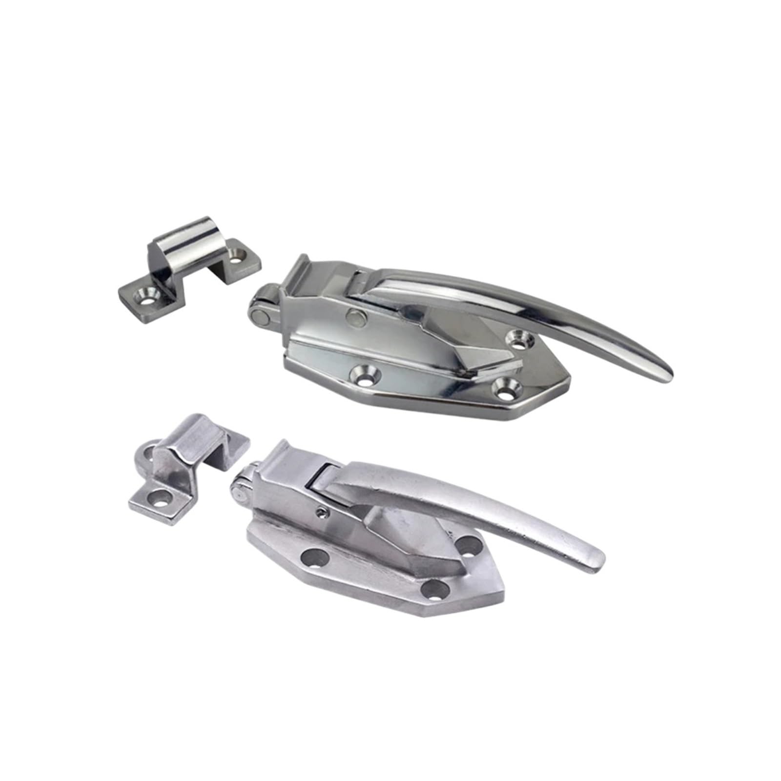 CJKXPZMH Freezer Handle Oven Cabinet Door Hinge Cold Storage Knob Lock Adjustable Latch Hardware Pull Cookware Part Industrial Plant(Zinc alloy)