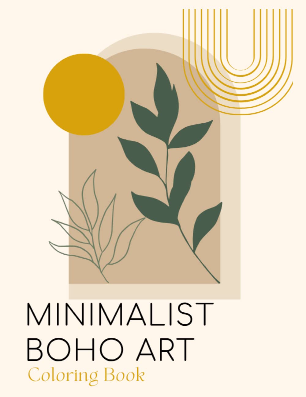 Minimalist boho modern art coloring book mindful patterns large print coloring book for adults abstract pattern and geometric adult coloring: ... book, minimalist boho coloring book line art