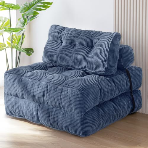 Image of MAXYOYO Folding Sofa Bed, Convertible Chair Bed with Pillow