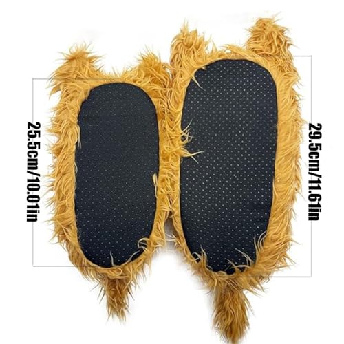 Highland Cow Slippers, Plush Slippers Men Women, Plush Scottish Cow Slippers,Soft Warm Non Slip Animal Slippers2