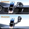 Mobitel Car Phone Holder, Universal Car Mobile Holder, 360° Adjustable Rotating Holder for Dashboard and Windshield, Fits iPhone/Samsung/All 4.0 to 7.0 inches Smartphones | Easy Button Release - Image 3