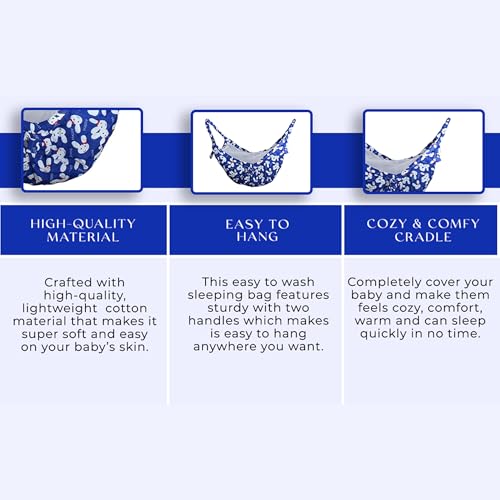 Image of Generic Khoya Travelling Baby Swing with Mosquito Net (Blue)