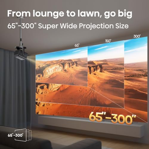 Image of Hisense C3 Triple Color RGB Smart Laser Projector, 2500 ANSI Lumens,65 inch-300 inch,4K UHD,IMAX ENHANCED,Dolby Vision,JBL Speaker,Optical Zoom,Intelligent Screen Adjustments,Smart Vidaa OS,Netflix Included