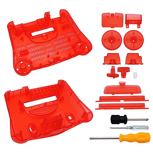 Housing Cover Replacement For N64 Translucent Housing Shell With Button Screwdrivers Retro Video Game Console Case Cover Gaming Accessories For Adult Kid Gamers Parts
