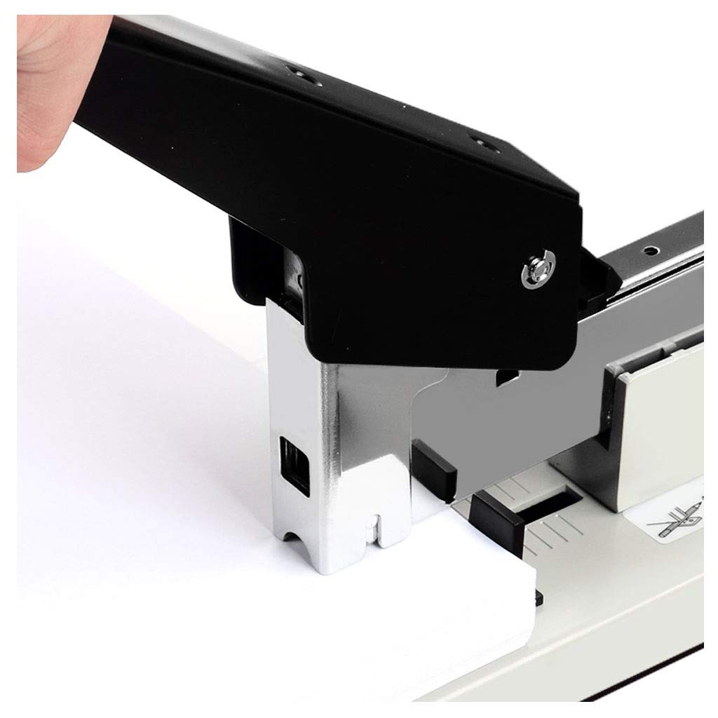 jinrun Cucitrice Heavy Duty pinzatrice, Manuale Ufficio cucitrice, Nero, Accessori for Desktop, 210 Pagina capacità, Leva Design, Risparmio del Lavoro Spillatrici
