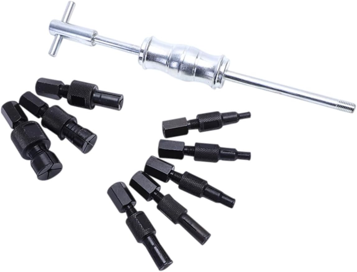 9pcs Inner Bearing Puller and Extractor Set with Slide Hammer Attachments for Auto Repair, Bearing Tool Kit for Mechanics and Dent Repair