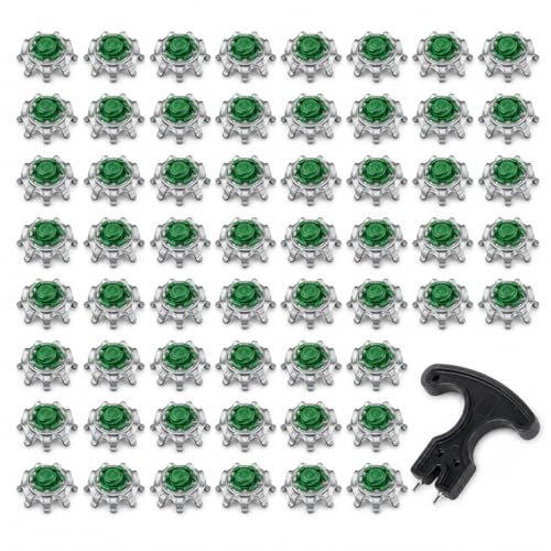 YAFALA Golf Spikes Replacement 50Pcs Cleats with Wrench, Compatible with