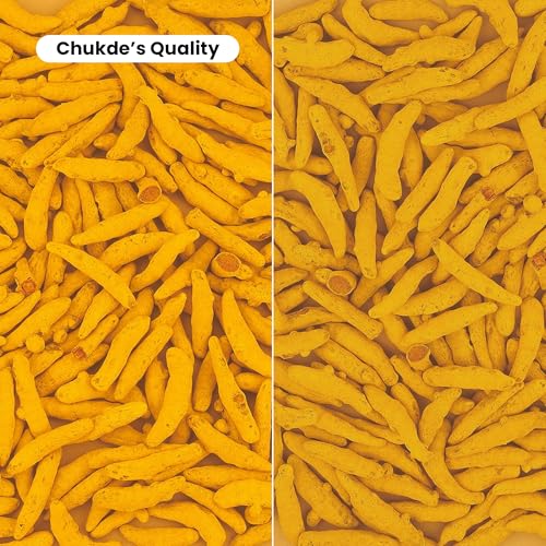 Image of Chukde - Haldi Powder - Turmeric Powder - Ground Spice for Authentic Flavor and Wellness - Ideal for Cooking, Herbal Teas, Health Benefits, and Skincare - 1000 Gm (Pack of 2)