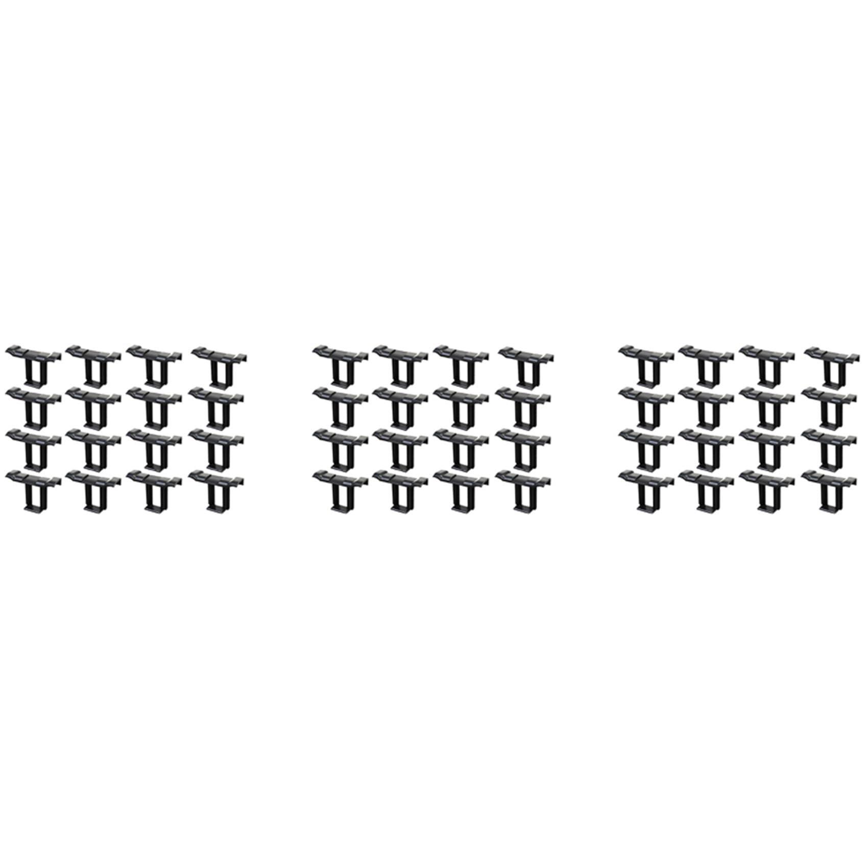 Jnchdghwa Black 48Pc 35Mm Solar Panel Water Drainage Clips,Pv Modules Clips For Water Drain Photovoltaic Panel Water Drain Clips