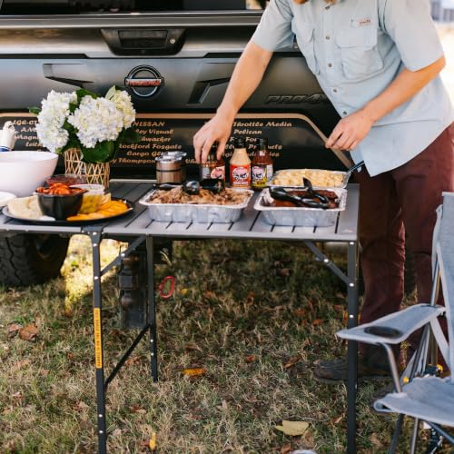 GCI OUTDOOR Slim-Fold Table XL | Portable Outdoor 4-6 Person Dining Table, Heat Resistant Aluminum Tabletop, Perfect for Barbecues, Camping, Picnics & Tailgating - image 8