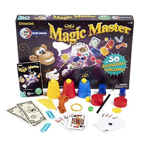 primebabe Magic Kit Easy Magic Tricks for Children - Learn Over 50 Spectacular Tricks with This Magic Set - Ideal for Beginners and Kids of All Ages!