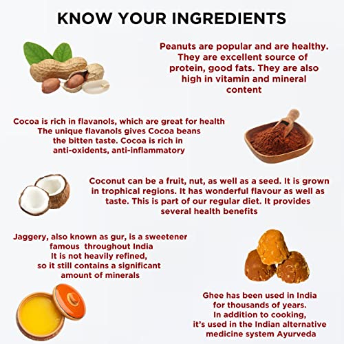 Image of SIRIMIRI Chocolate Peanut Chikki - Made With Pure Jaggery 800G (32N x 25G)