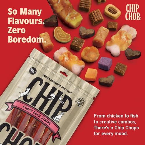 Image of Chip Chops Roast Duck Slice Dog Treats, High Protein Dog Treats for Training & Rewards, Healthy Natural Dog Snacks, Easy to Digest & No Artificial Flavors, 70g Each (Pack of 2)