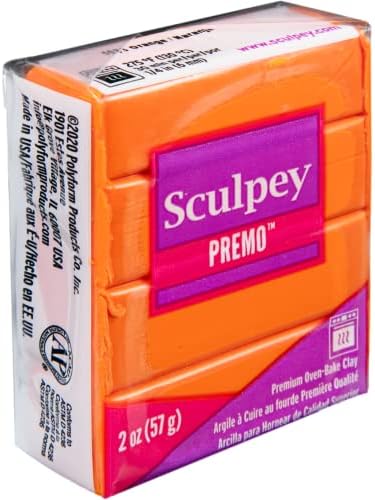 Premo Sculpey Light-Weight Professional Crafting Clay, White, 2oz