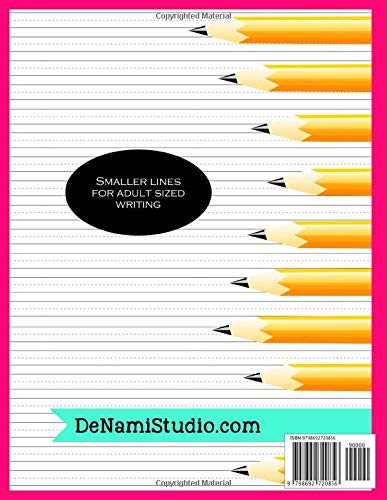 Blank Adult Handwriting Practice Notebook: Lined Blank Pages for Cursive and Handwriting Practice for Adults and Teens - Image 2