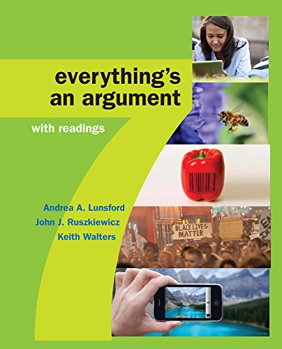 High school version for everything's an argument with readings…