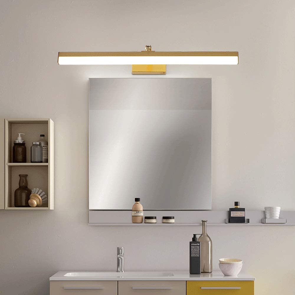 Lampada da Parete da Bagno LED Trucco Specchio luci in Ottone Picture Lampada rifinita ribaltamento del Bagno, 3 modalità di Illuminazione a Colori Funzione di Memoria [Energia Classe A ++]