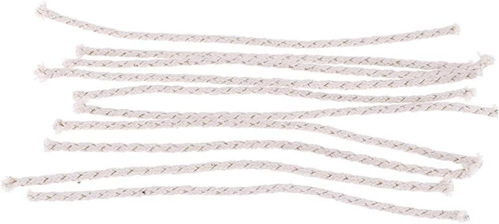50 pezzi 1/4 stoppini per lampada a olio per cherosene di cotone rotondo per lampada di ricambio per 16 cm/6 lunghezza per stufa