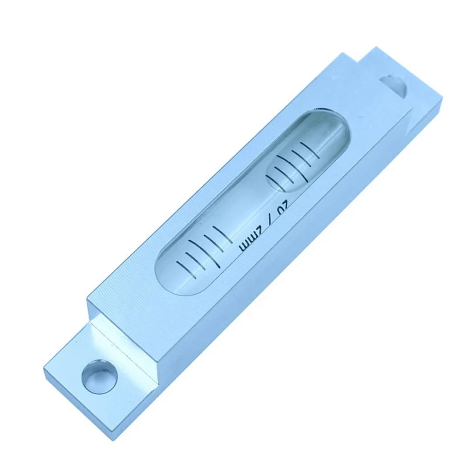 High Precision Metal Long Level Bubble Precision Equipment Installation Bubble Level Accuracy 0.1mm/m(White)