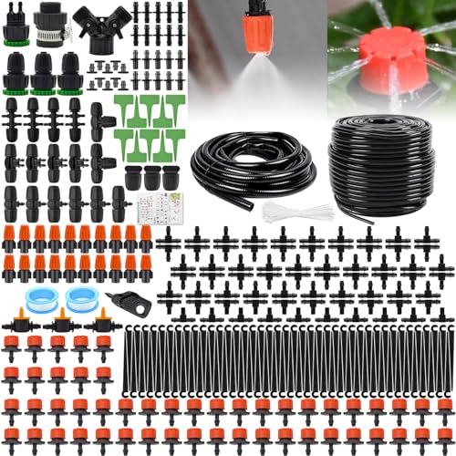 NINGESHOP 344 PCS Kit di Irrigazione a Goccia, Sistema...
