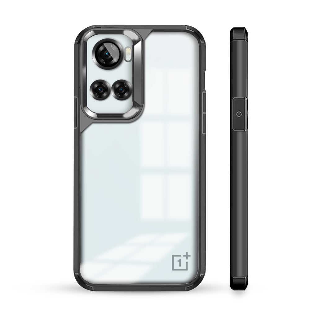 KARWAN®️Electroplated Back Cover Case for Oneplus 10R |Ultra Hybird Camera Protection Back Cover for Oneplus 10R |Transparent Case | TPU, Black (B0D1MSHSZ3) Amazon Price History, Amazon Price Tracker