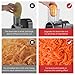 Electric Cheese Grater, Salad Maker With 5 Different Shapes of Blades, 250W Electric Slicer Shredder, Electric Salad Machine for Cheeses, Fruits and Vegetables, Silver