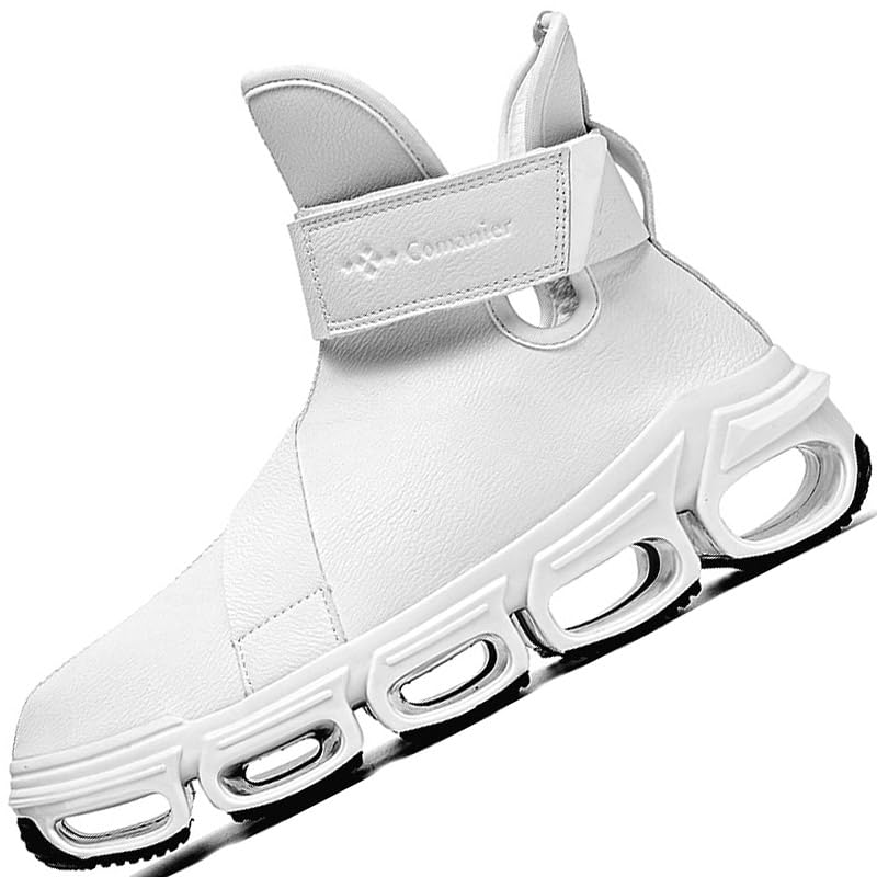 DZUJY Mens Chelsea Boots Casual For Men Blade Sneakers Sport Fashion High Top Mens White Size 11 Boot Shoes Man Shoe