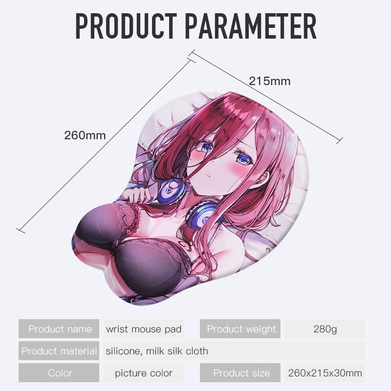 Amazon | 五等分の花嫁 中野三玖 おっぱいマウスパッドお尻マウス 