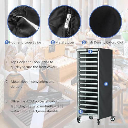 Housse de protection pour grille étanche et anti-poussière noire pour cave et garage