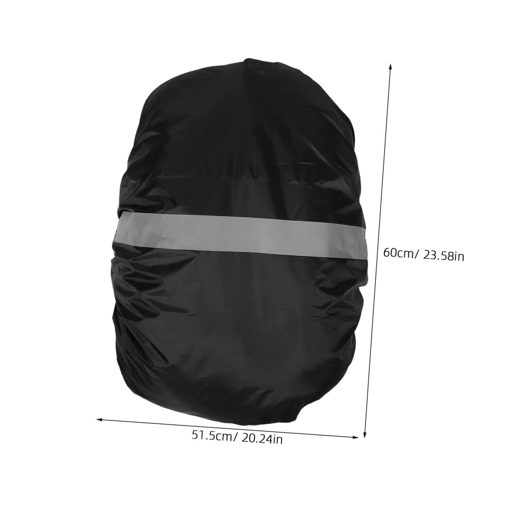 Hemoton Hiking Backpack Rain Cover Reflective Lightweight Elastic Waterproof for Outdoor Activities One Size Fits Most