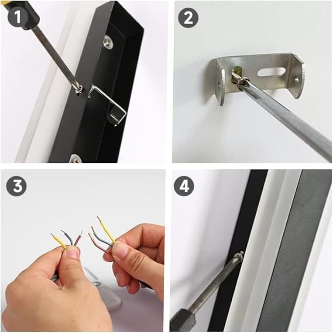 Hardwired Modern 32" LED Wall Sconce Light, Thin Slim 2" Wide, Matte Black Aluminum Fixture, Warm/Neutral/Cool White, Mounted Lamp for Bedroom, Living Room, Hallway – Electrical Installation Required