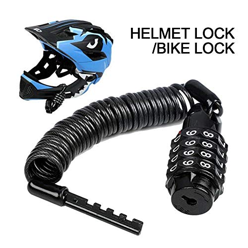 Antivol de vélo à code à 4 chiffres avec câble télescopique pour VTT et moto - 6