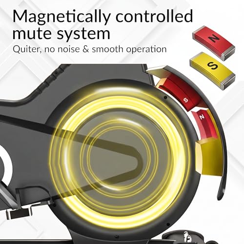Image of BIONFIT Spin Z13 CycloneX Magnetic Exercise Bike for Home Gym, 170kg User Weight Capacity, Adjustable Resistance Indoor Cycling Bike, Heavy-Duty Spin Bike for Men & Women Fitness with LCD Monitor
