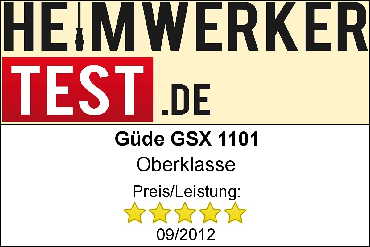 Güde 94604 Schmutzwassertauchpumpe GSX 1101 (mit variabel einstellbarem Schwimmerschalter, Edelstahlmantel, Fördervolumen 19000 l/h)