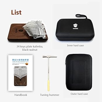 Amazon | TREELF Seeds カリンバ 34キー 親指ピアノ ムビラ フィンガー