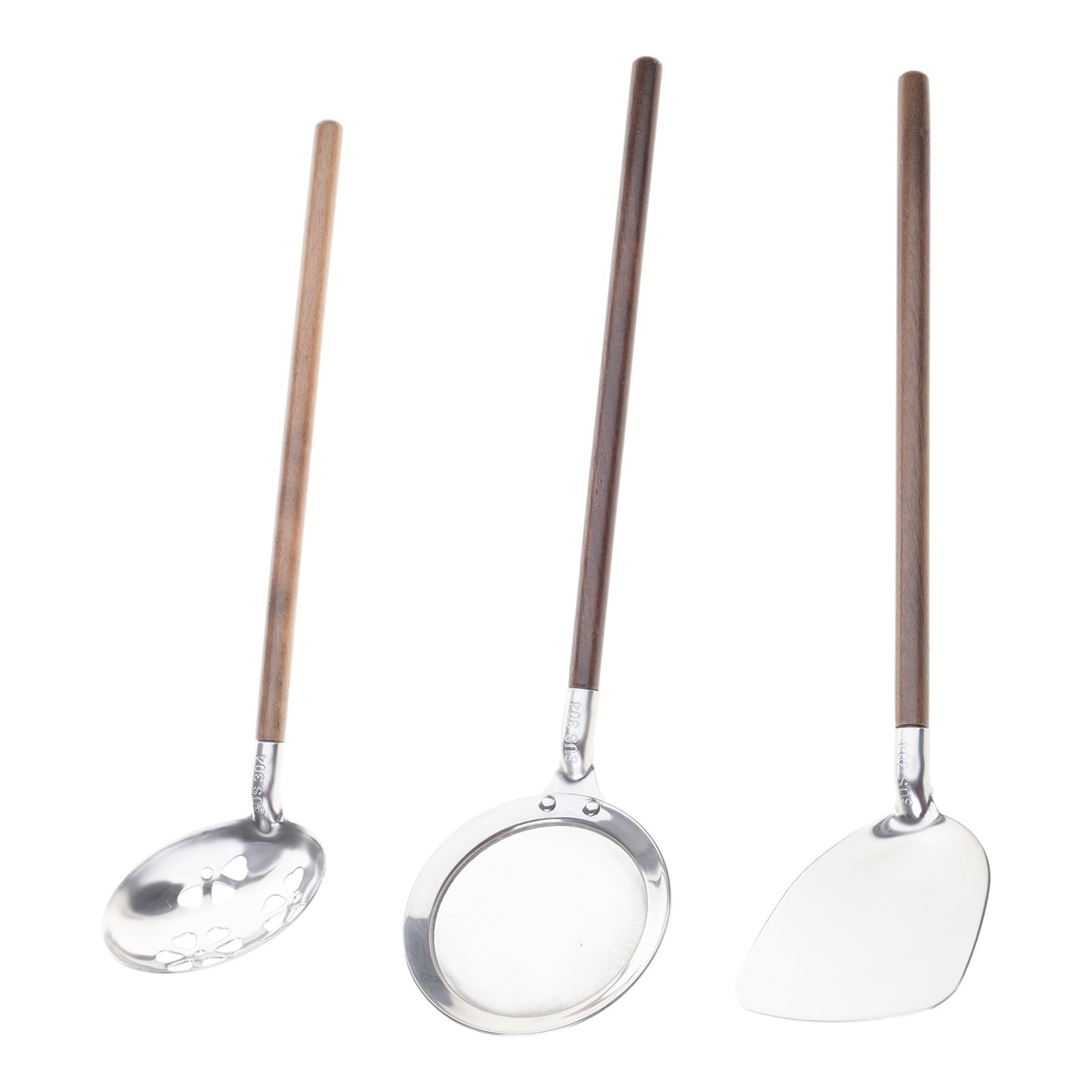Tsophreniq 3PCS Cooking Set Kitchen Utensils Easy to Clean Soup Spoons Dishwasher Safe Spatula for Use