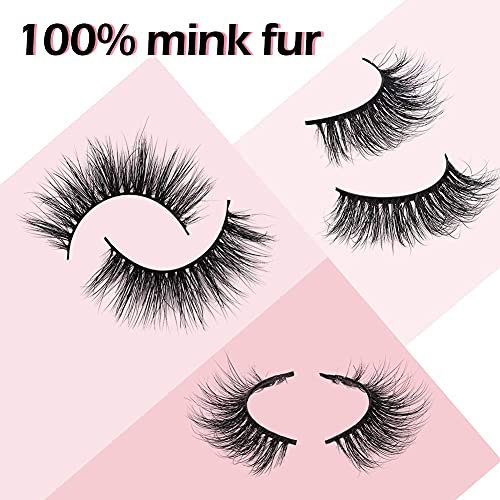Arison Lashes 3D Mink Lashes False Fake Eyelashes Wispy Strips Silk Reusable Handmade Real Long Fur Soft Dramatic Natural Look 1 Pair Package For Women Makeup(3D661) #TOP2