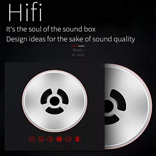 Caisson de basses rechargeable et mini haut-parleur sans fil Bluetooth rouge