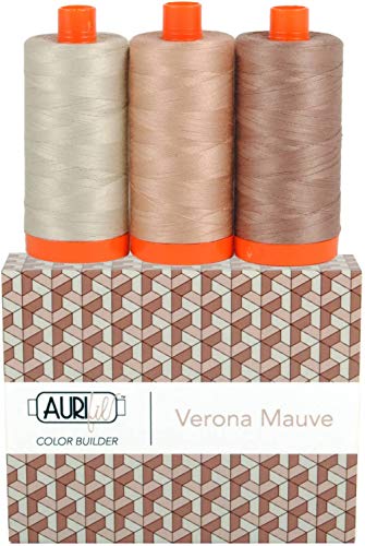 Aurifil Hilo CB Verona Mauve 3pc miniatura 1